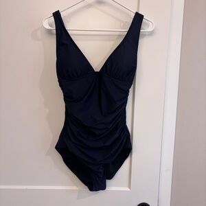 JCrew Reimagined One Piece Ruched Swimsuit